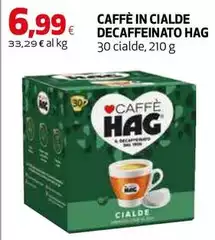 Hag - Caffè In Cialde Decaffeinato Hag - Caffè In Cialde Decaffeinato