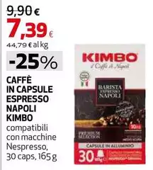 Kimbo - Caffè In Capsule Espresso Napoli Kimbo - Caffè In Capsule Espresso Napoli