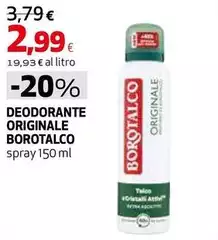 Borotalco - Deodorante Originale