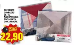 Completo Letto Matrimoniale Tinta Unita Con 2 Federe