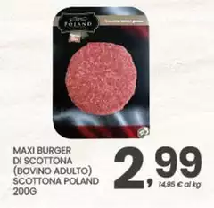 Maxi -  Burger Di Scottona (Bovino Adulto) Scottona Poland