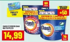 Dash - Ecodosi Bag 60/70 Pezzi Dash - Ecodosi Bag 60/70 Pezzi