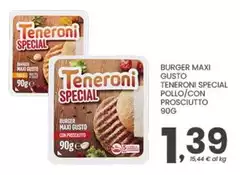 Tenerina - Burger Maxi Gusto Pollo/Con Prosciutto