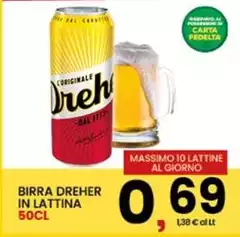 Dreher - Birra In Lattina