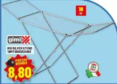 Gimi - Rio Silver Stend 18mt180x55xh93 Gimi - Rio Silver Stend 18mt180x55xh93