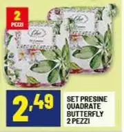 Butterfly - Set Presine Quadrate Butterfly - Set Presine Quadrate