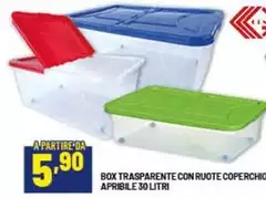 Box Trasparente Con Ruote Coperchio Box Trasparente Con Ruote Coperchio