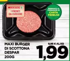 Maxi -  Burger Di Scottona