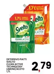 Svelto - Detersivo Piatti Clean Active Limone/Aceto Svelto - Detersivo Piatti Clean Active Limone/Aceto