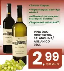 Vino DOC Corteregia Falanghina/Aglianico