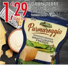 Gran Terre - Parmigiano Reggiano Grattugiato Fresco Parmareggio