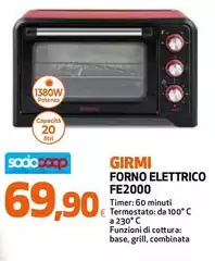 Girmi - Forno Elettrico FE2000 Girmi - Forno Elettrico FE2000