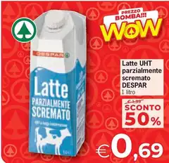 Despar - Latte UHT Parzialmente Scremato Despar - Latte UHT Parzialmente Scremato
