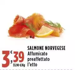Salmone Norvegese Affumicato Preaffettato