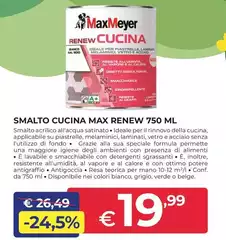 Max Meyer - Smalto Cucina Renew 750 Ml Max Meyer - Smalto Cucina Renew 750 Ml