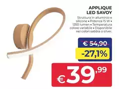 Applique Led Savoy Applique Led Savoy