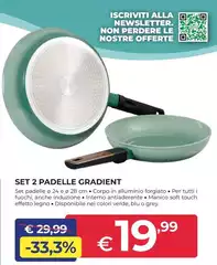 Set 2 Padelle Gradient Set 2 Padelle Gradient