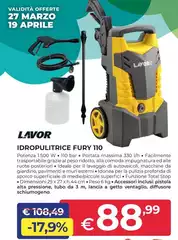 Lavor - Idropulitrice Fury 110 Lavor - Idropulitrice Fury 110