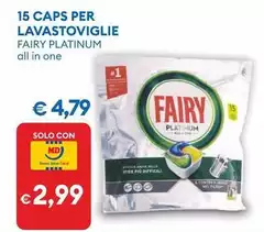 Fairy Platinum - 15 Caps Per Lavastoviglie Fairy Platinum - 15 Caps Per Lavastoviglie