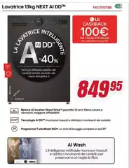 LG - Lavatrice 13kg AI DDTM F4X703TBB