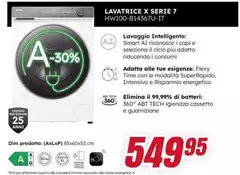 Lavatrice X Serie 7 HW100-B14567U-IT