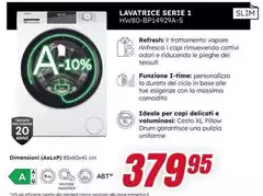 Lavatrice Serie 1 HW80-BP14929A-S Lavatrice Serie 1 HW80-BP14929A-S