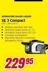 Aspiratore Solido Liquidi Se 3 Compact
