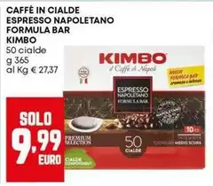 Kimbo - Caffè In Cialde Espresso Napoletano Formula Bar