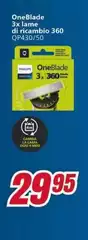 Philips - Oneblade 3x Lame Di Ricambio 360