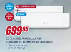 Climatizzatore Dualsplit XDCM2H18UE+XDCMSH09Ui+XDCMSH12UI