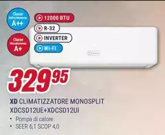 Climatizzatore Monosplit XDCSD12UE+XDCSD12UI