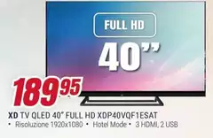 Tv Qled 40" Full Hd Xdp40vqf15sat