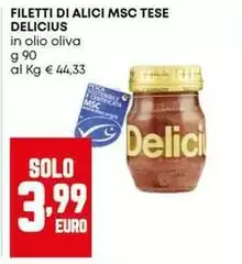 Delicius - Filetti Di Alici Msc Tese