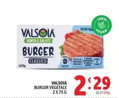 Valsoia - Burger Vegetale Valsoia - Burger Vegetale