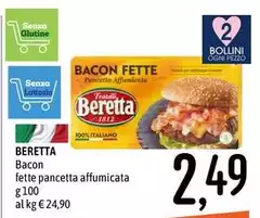 Beretta - Bacon Fette Pancetta Affumicata