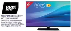 Telefunken - Smart Tv 40" TE407596504F Telefunken - Smart Tv 40" TE407596504F