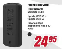 PBE20000EU0BK 20000 mAh PBE20000EU0BK 20000 mAh