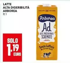 Arborea - Latte Alta Digeribilità Arborea - Latte Alta Digeribilità