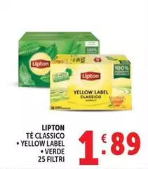 Lipton Tea - Te Classico Yellow Label