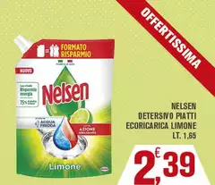 Nelsen - Detersivo Piatti Ecoricarica Limone