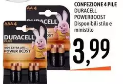 Duracell - Confezione 4 Pile