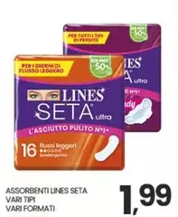 Lines - Assorbenti Seta