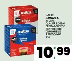 Lavazza - Caffe In Caps Qualità Rossa/ Crema&gusto/ Gusto Forte Compatible A Modo Mio