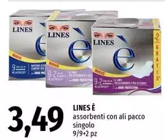 Lines - Assorbenti Con Ali Pacco Singolo