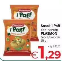Plasmon - Snack I Paff Con Carote