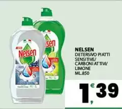 Nelsen - Detersivo Piatti Sensitive/Carboni At Tiw Limone