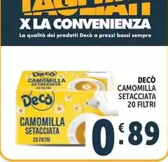 Bassi - Camomilla Setacciata 20 Filtri Bassi - Camomilla Setacciata 20 Filtri