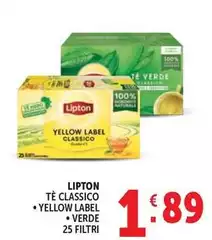 Lipton Tea - Te Classico Yellow Label