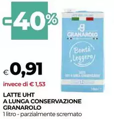 Granarolo - Latte UHT A Lunga Conservazione Granarolo - Latte UHT A Lunga Conservazione