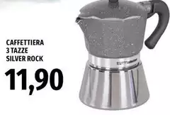 Caffettiera 3 Tazze Silver Rock